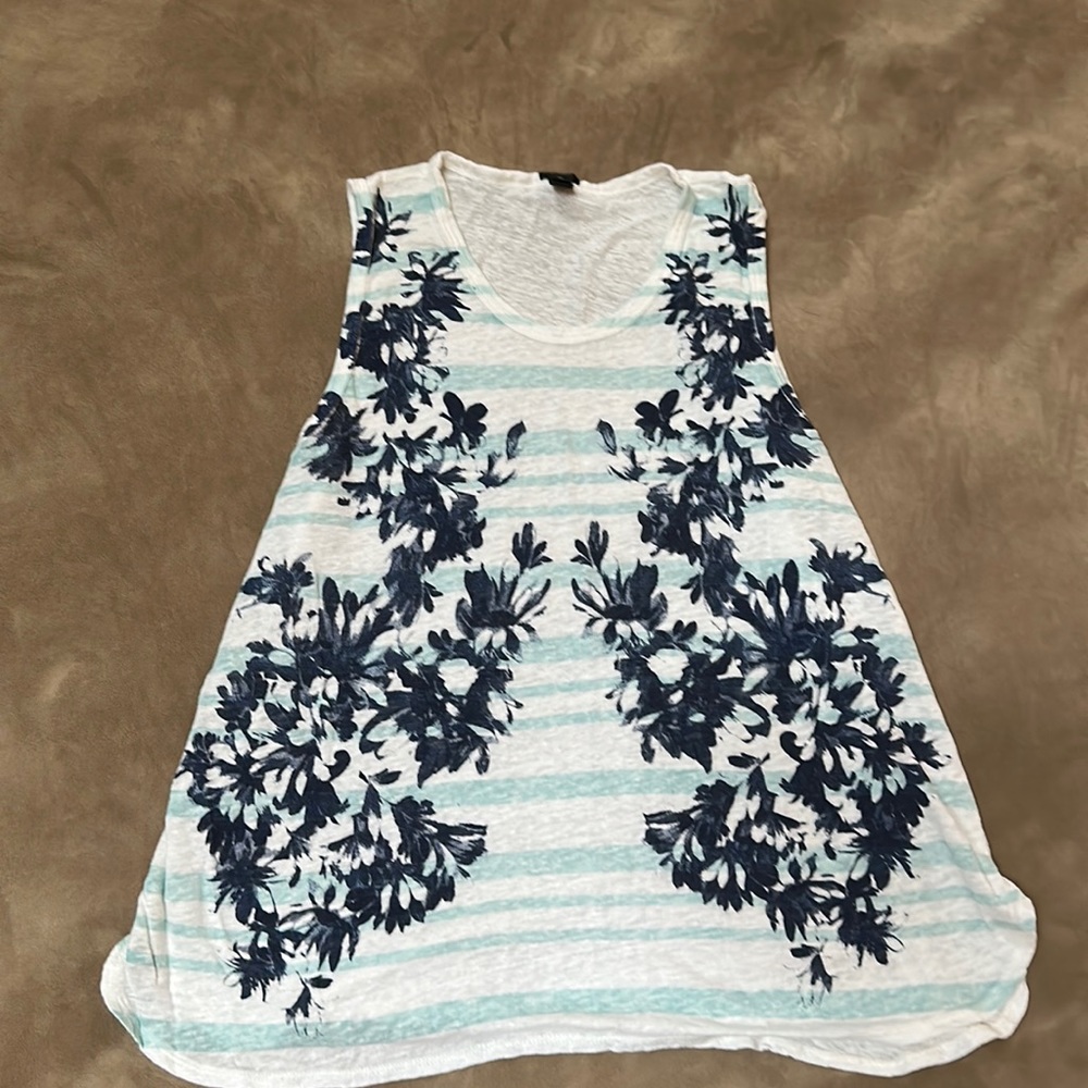 J Crew Linen Tank Top